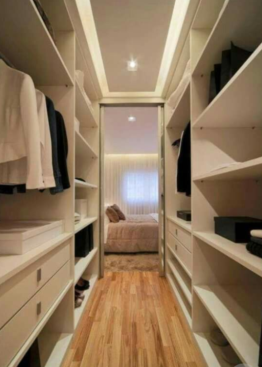 П-образная гардеробная комната в спальню Калуга
